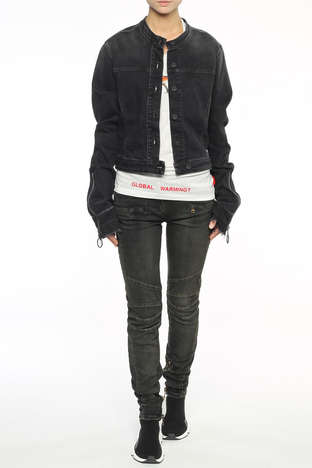 Logo denim jacket OffWhite Vitkac France